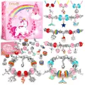 Produktbild: Kreatives Schmuck Bastelset Mädchen Einhorn Armbänder Ketten Schmuck selber m...