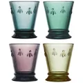 Produktbild: La Rochère Wasserglas Abeille Biene bunt sortiert 260 ml - 4 Stück