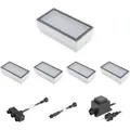 Produktbild: ledscom.de LED Pflaster-Stein Gorgon Boden-Einbauleuchte für außen, 20x10cm, 12V, kalt-weiß 5er Set