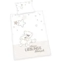 Produktbild: Herding Lieblingsmensch Babybettwäsche 40x60+100x135 cm Baumwolle beige