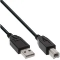 Produktbild: InLine USB 2.0 Kabel, A an B, schwarz, 0,5m