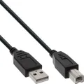 Produktbild: InLine® USB 2.0 Kabel, A an B, schwarz, 0,5m