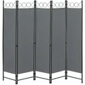 Produktbild: [en.casa] Sichtschutz, Dunkelgrau, Metall, 200x2 cm, Sonnen- & Sichtschutz, Sichtschutz Garten, Sichtschutzzäune