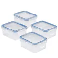 Produktbild: Lock & Lock Easy Essentials Frischhaltedosen-Set, transparent, 4-teilig