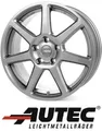 Produktbild: 4x Autec Tallin 6,5X16 4/100 ET40 Titansilber