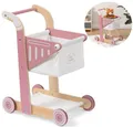 Produktbild: Einkaufswagen SHOPPY aus Holz für Kinder (Altrosa) Kindereinkaufswagen
