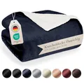 Produktbild: Premium Sherpa Kuscheldecke flauschig - Wohndecke 150x200 cm - Oeko-TEX zerti...