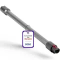 Produktbild: DEGG Staubsaugerrohr - Kompatibel mit Dyson V7, V8, V10, V11 und V15 Teleskoprohr 32MM, Verlängerungsrohr, Saugrohr Ersatzteile Staubsauger Zubehör - Farbe: Silber