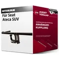 Produktbild: Anhängerkupplung abnehmbar für Seat Ateca SUV 06.2016-07.2023 inkl. EBA top neu