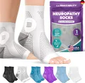 Produktbild: BraceAbility Neuropathy Socken mit peripherer Neuritis Kompression Diabetische