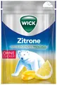 Produktbild: Wick Halsbonbons Zitrone & Menthol ohne Zucker - Bonbons - 72 Gramm