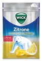 Produktbild: Hustenbonbons zuckerfrei Zitrone Menthol 72g WICK – Atemwege Linderung