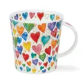Produktbild: Becher Cairngorm Dazzle Hearts 0,48l DUNOON Porzellan Tasse 291875 Kaffeebecher