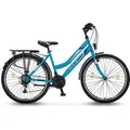 Produktbild: 24 Zoll Kinderfahrrad Shimano 21-Gang mit Beleuchtung Türkis - Türkis