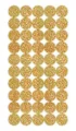 Produktbild: Rico Design Sticker Kreise gold 200 Stück Aufkleber 8.0 mm Papier Weihnachten selbstklebend