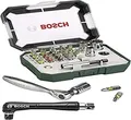 Produktbild: Bosch Accessories Promoline 2607017392 Bit-Set 27teilig Schlitz, Kreuzschlitz Pozidriv, Kreuzschlitz Phillips, Innen-Sechskant, Innen-Sechsrund (TX) inkl.