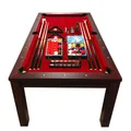 Produktbild: Billardtisch Billard 7FT VULCAN RED  Billard-Spiel Messung Neue  188 x 96 cm