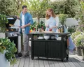 Produktbild: Original Keter BBQ Beistelltisch Unity XL Garten Tisch Grillen Garten Rolltisch