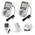 Produktbild: 2 Stück Digitaler Steckdosenthermostat🌡mit LCD 🌞 Heizkühlung🔆Temperaturregler