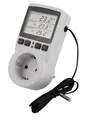 Produktbild: MC Power Digitales Steckdosen-Thermostat mit Fühler TCU-441 - Weiß Kunststoff