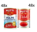 Produktbild: Testpaket Mutti Pomodori Geschälte Tomaten & Fruchtfleisch 2 x 48 cans 400 gr