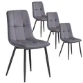 Produktbild: Esszimmerstühle Samt, Küchenstühle bis 120 kg belastbar, Sessel mit verstellb...