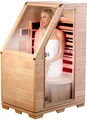 Produktbild: newgen medicals Infrarotkabine: Kompakte Infrarot-Sitzsauna aus Hemlock-Holz; 760 W; 0.62 m² (Infrarot Sauna, Minisauna, Kleine Infrarotsauna)