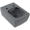Produktbild: Villeroy & Boch Memento 2.0 Wand-Tiefspül-WC, rechteck, wandhängend, DirectFlush, Abgang waagerecht, 375x560x345mm, 4633R0I4, Farbe: Graphite, Ceramic Plus