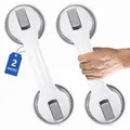 Produktbild: Haltegriffe für Senioren, Haltegriff Dusche Ohne Bohren, Behinderten WC Haltegriff, Haltegriff mit Saugnapf für ältere Menschen, Aufstehhilfe Sauggriff, 2 Stück