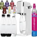 Produktbild: Sodastream Wassersprudler Art White Set mit 3 Flaschen und CO2 Zylinder - Schwarz