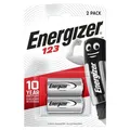 Produktbild: 2x Energizer CR123A Lithium Batterien 3V 1.5Ah (CR17345, DL123A)