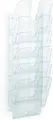 Produktbild: Durable Prospekthalter Wand (Flexiplus 6 Zeitschriftenhalter A4 Hochformat) 1 Set, transparent, 1700008401