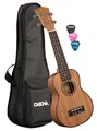 Produktbild: CASCHA HH 2026 Premium Mahogany Sopran Ukulele mit Tasche und 3 Plektren