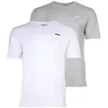 Produktbild: FILA Herren T-Shirt, Multipack - BROD Tee, Rundhals, Kurzarm, Logo Weiß/Grau XL 6er Pack (3x2P)