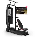 Produktbild: Sportstech Home Gym sGym Pro,  160x90x220cm, 21′′ Touch-Display mit STL App, Trainingsplänen, Workouts und Tracking, Gewichte bis 120 kg, Klimmzug, Dipbar, Kabelzug, 400+ Übungen, Ganzkörpertraining