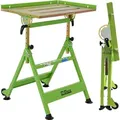 Produktbild: mobiler Schweißtisch höhenverstellbar 77-92 cm klappbar Stahl stufenlos neigbar bis 90° Räder Griff