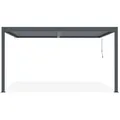 Produktbild: Cazeboo Bioklimatische, Grau, Metall, Rechteckig, 394x218x300 cm, Sonnen- & Sichtschutz, Pavillons & Pergolas, Pergolas