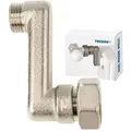 Produktbild: Heizkörper S-anschluss - 60 Mm Höhenausgleich Mit Eurokonus X Ag, Messing Vernickelt - Tecuro