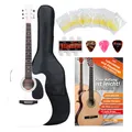 Produktbild: Komplettes Starter Set für Western Gitarre mit Tonabnehmer inkl. Zubehör weiss