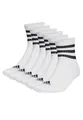 Produktbild: adidas 6 Paar C Sportswear MID 6p Mid Cut Socken Unisex Sportsocken, Farbe:White, Socken & Strümpfe:40-42