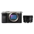 Produktbild: Sony Alpha 7C II (ILCE-7CM2) + SEL 24mm f/2,8 G  Silber