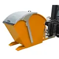 Produktbild: Kippbehälter mit Runddeckel Volumen 075 m3 gelborange. eurokraft pro 610846 49