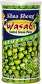 Produktbild: Khao Shong Grüne Erbsen mit Wasabi, knackige Erbsen im scharfen Teigmantel, fettärmere Alternative zu Nüssen, mittlere Schärfe, 4 x 280 g Dose