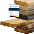Produktbild: tømmermann Wandregal Schweberegal Holzregal mit Baumkante - Hängeregal aus Massivholz, Komplett-Set 60 cm