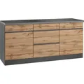Produktbild: Held Möbel Küchenunterschrank Turin 180 cm Wotaneiche/Graphit
