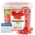 Produktbild: GEFRIERGETROCKNETE ERDBEEREN 300g, 100% Trockenfrüchte ohne Zuckerzusatz