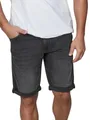Produktbild: TOM TAILOR Jeans Shorts Herren Stretch Kurz Regular Slim Fit Josh Kurze Hosen Bermuda Shorts Sommer Denim Einfarbig Schwarz w32, Größe:W 32, Farbe:Black Wash (10270)