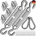 Produktbild: Morzejar Sonnensegel Befestigungsset M8 Heavy Duty 304 Edelstahl Markise