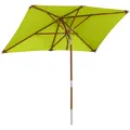 Produktbild: anndora Sonnenschirm 2,5x1,5m eckig Knickbar Apfelgrün - Apfelgrün / Limette