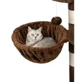 Produktbild: lionto Liegemulde für Kratzbäume, Liegefläche mit stabilem Metallrahmen & Stoffbezug, 40 cm Durchmesser, 25 cm Tiefe, braun